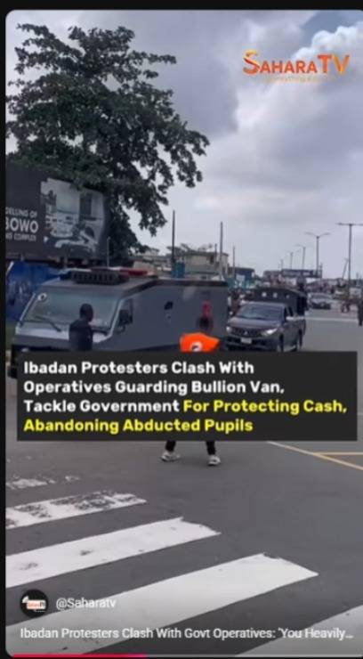 Ibadan Protesters Clash With Govt Operatives: 'You Heavily Guard Cash, Fail to Protect Children'