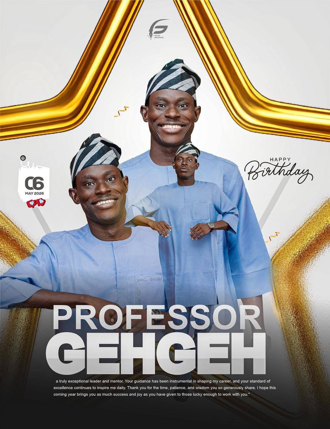 HAPPY BIRTHDAY TO YOU MY ABLE TEACHER💜
GEH GEH TO THE WORLD ❤️
@gehgeh
