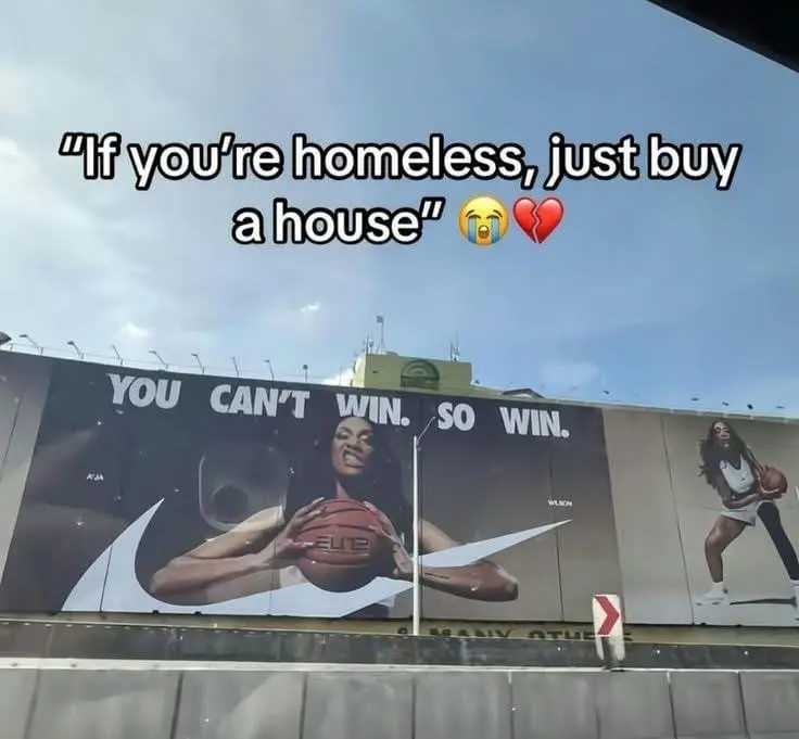 Nike’s solution to literally every problem: WIN. 😭