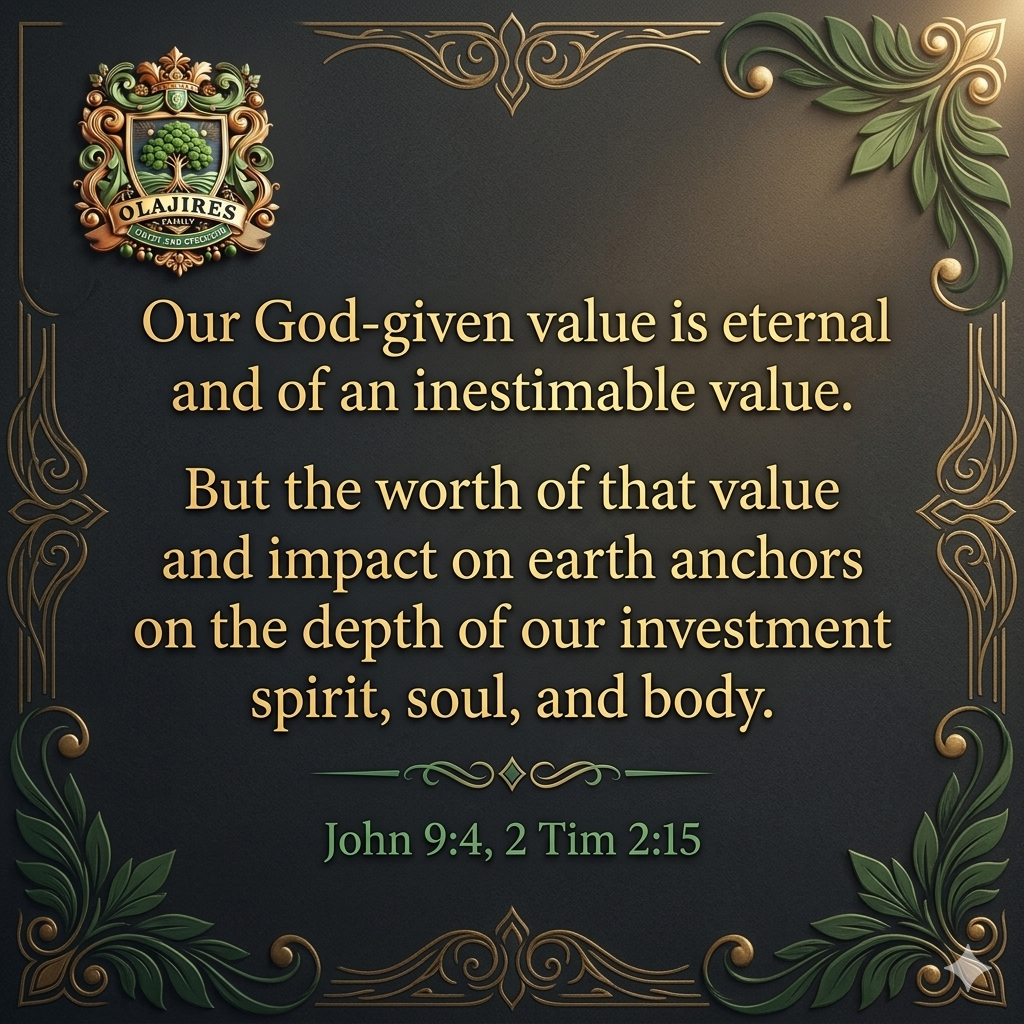 Our greatness goes beyond our community- The world is waiting for our manifestation.