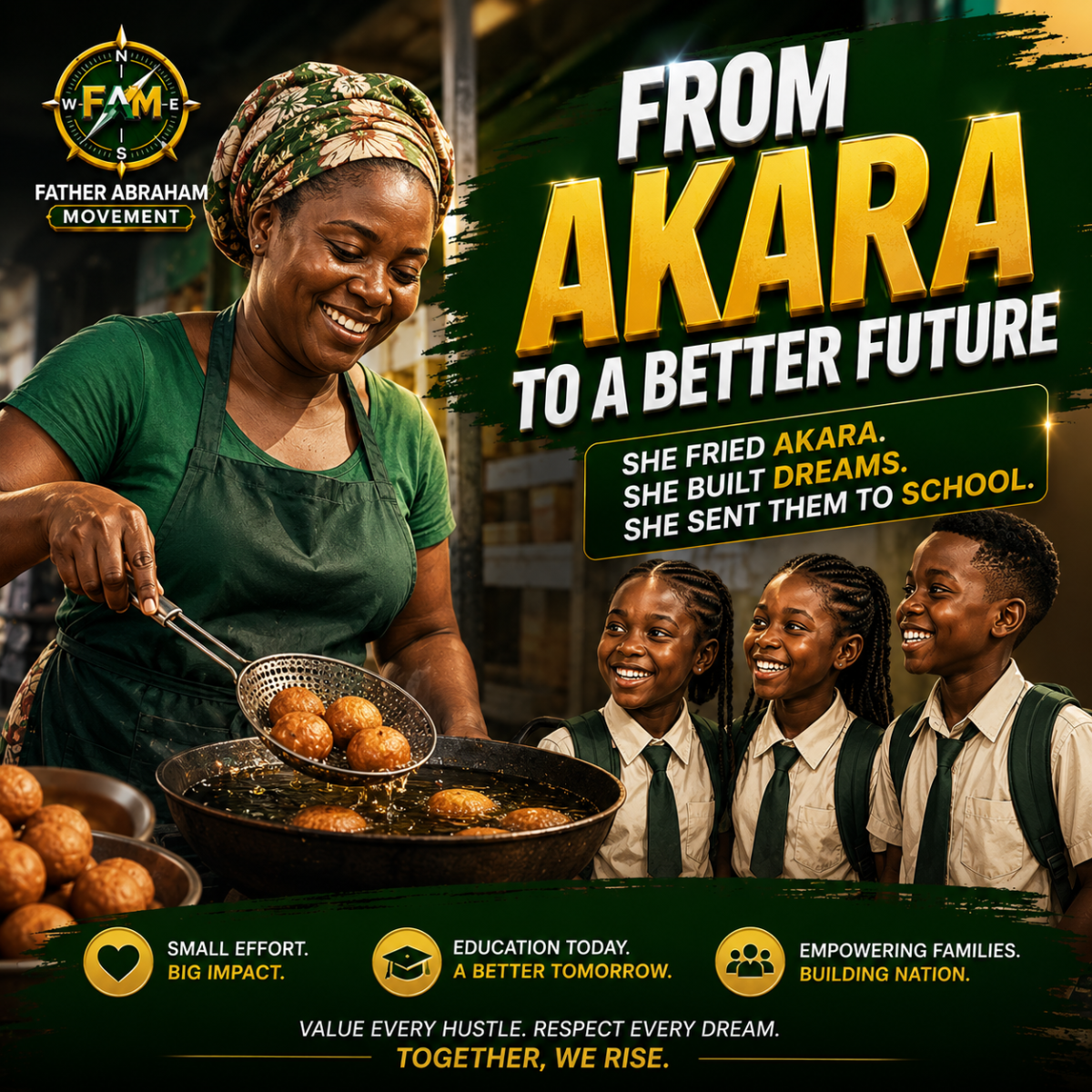 Do you know of any woman that invested her life and time training her children with informal busines...