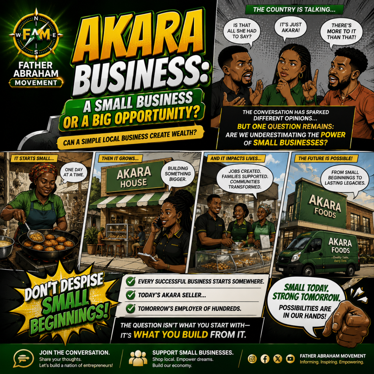 Informal businesses are literally worth A trillion dollars to a mind that can see it
What do you th...