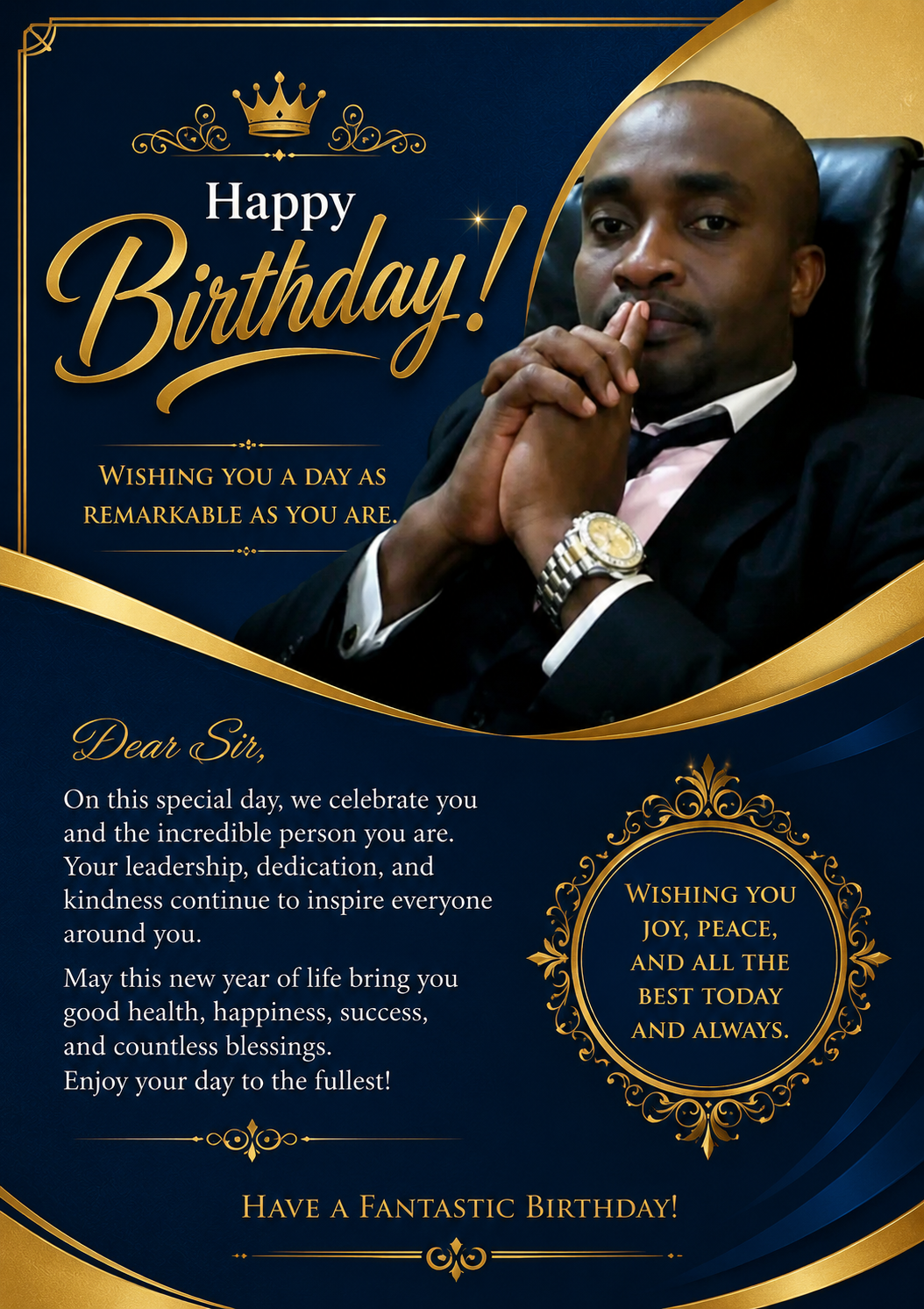 I celebrate you sir