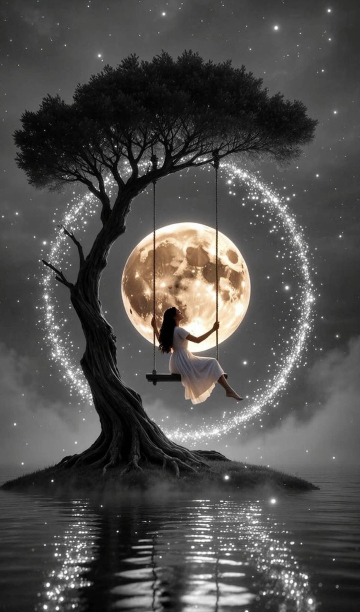Some evenings are not meant for noise. They're meant for reflection.
The moon doesn't compete with...