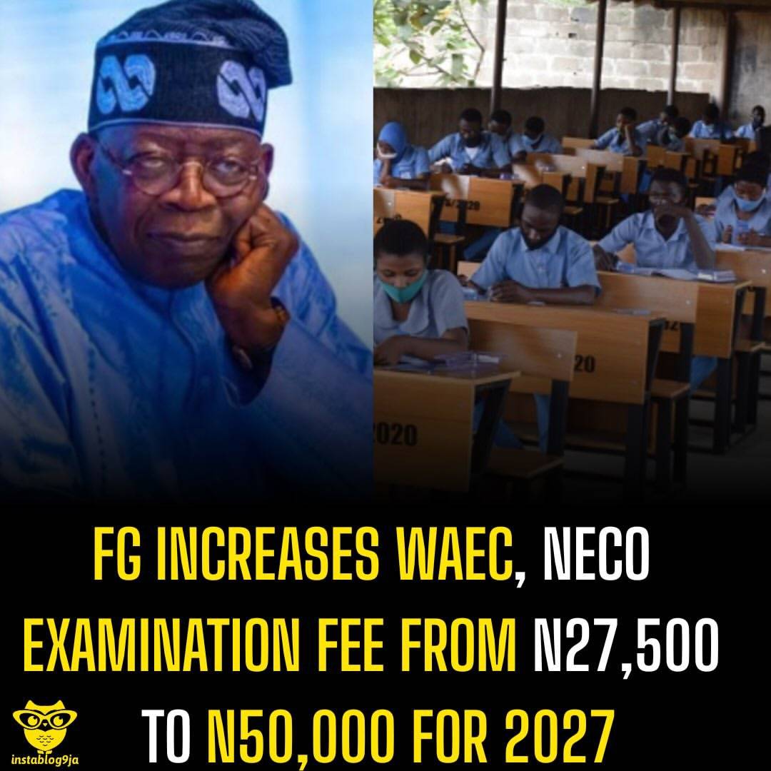 🚨 BREAKING: The Federal Government has approved an increase in the WAEC/NECO SSCE examination fee f...