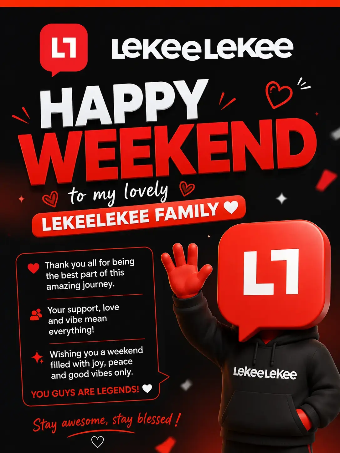 Happy weekend my lekeelekee family
#LekeeLekee #Trending #Viral