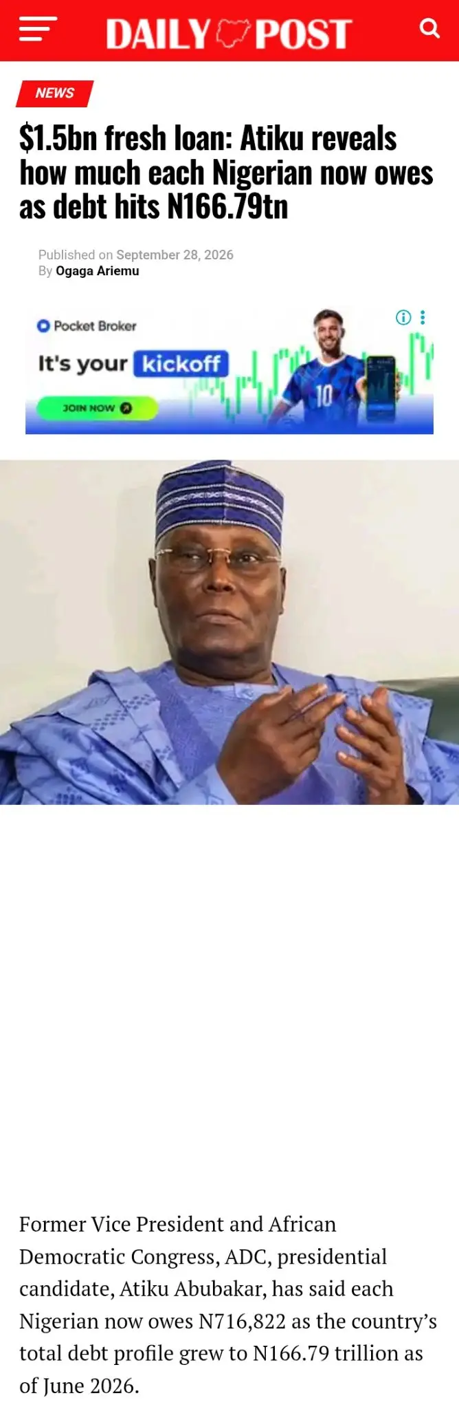 If not for AA how will I know that as a Nigerian Tinubu anti people's policies do not just affect me...