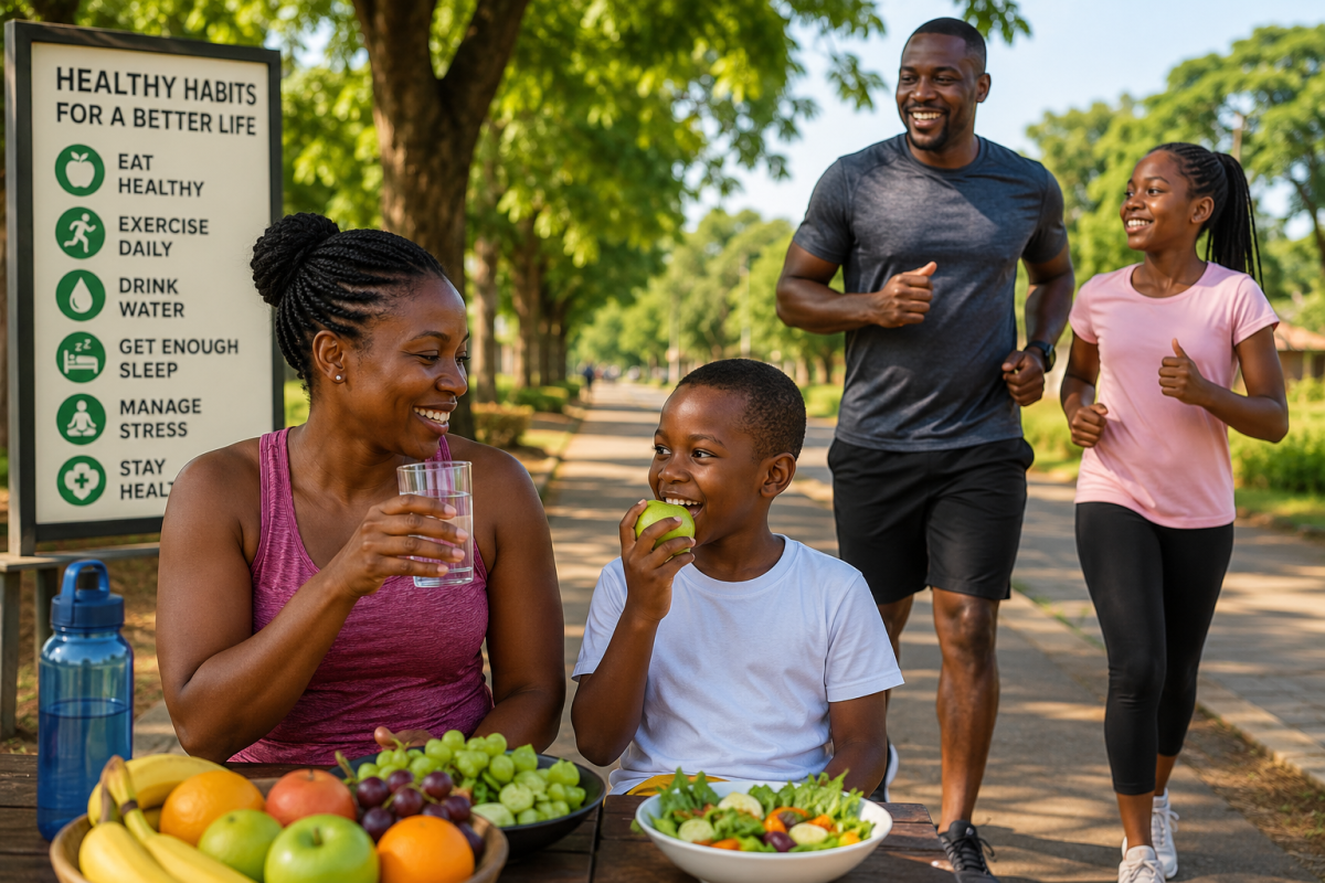 Taking care of your health involves eating a balanced diet, exercising regularly, drinking enough wa...