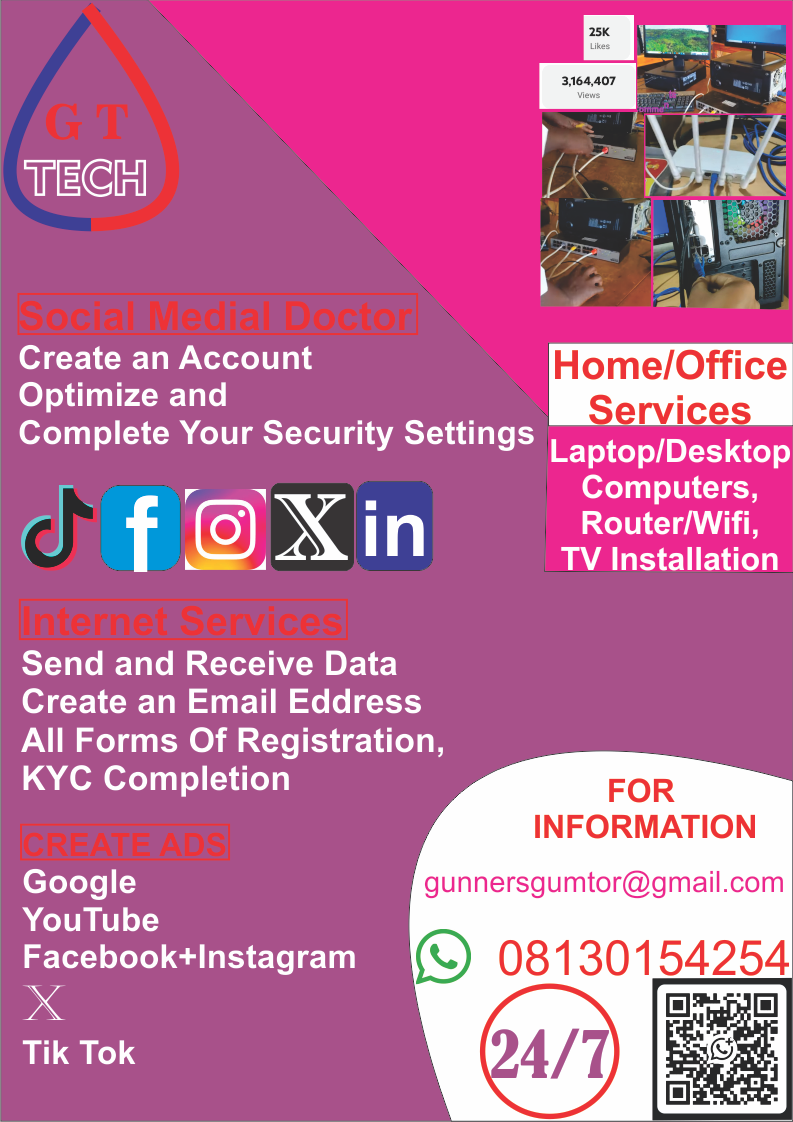 G T Tech, Social Media Doctor, Create Social media account, Post Far Reaching Reels/Videos, Create...