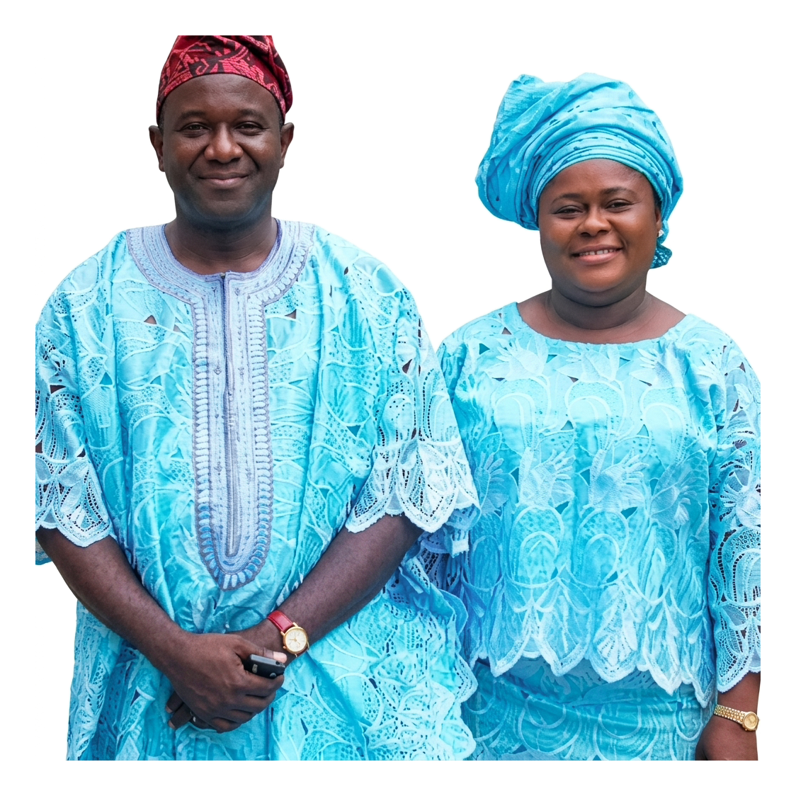 This was the cloth we changed to during our wedding after the church service 25 years ago. Still ver...
