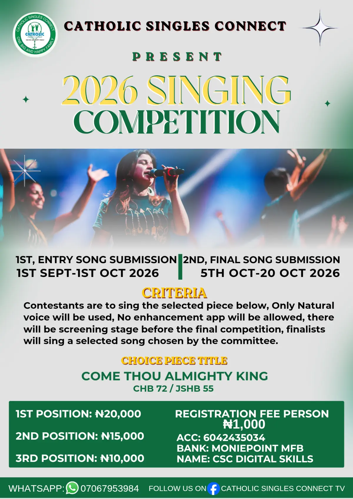 THIS IS NOT JUST ANOTHER CSC ACTIVITY!
It’s your opportunity to showcase your gift, connect through...