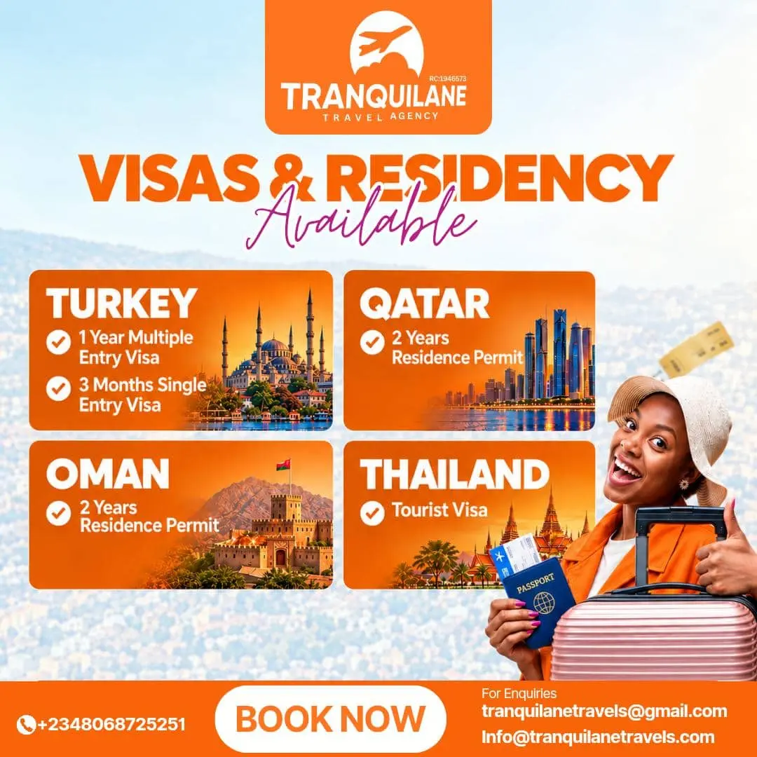 Let's get you to these destinations from Advisory services to Visa Procurement, Ticket bookings, Hot...