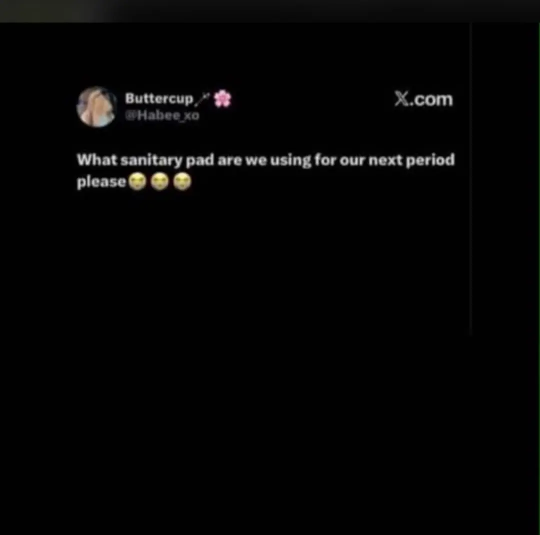 With the way things are going,i'm scared of using sanitary pad for real😩
Is like i will start usin...