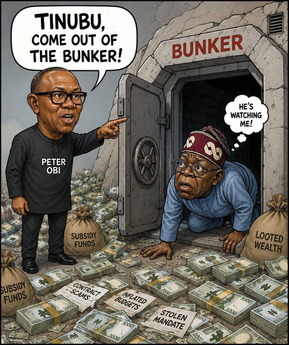 Tinubu please come out from the bunker where you are hidden