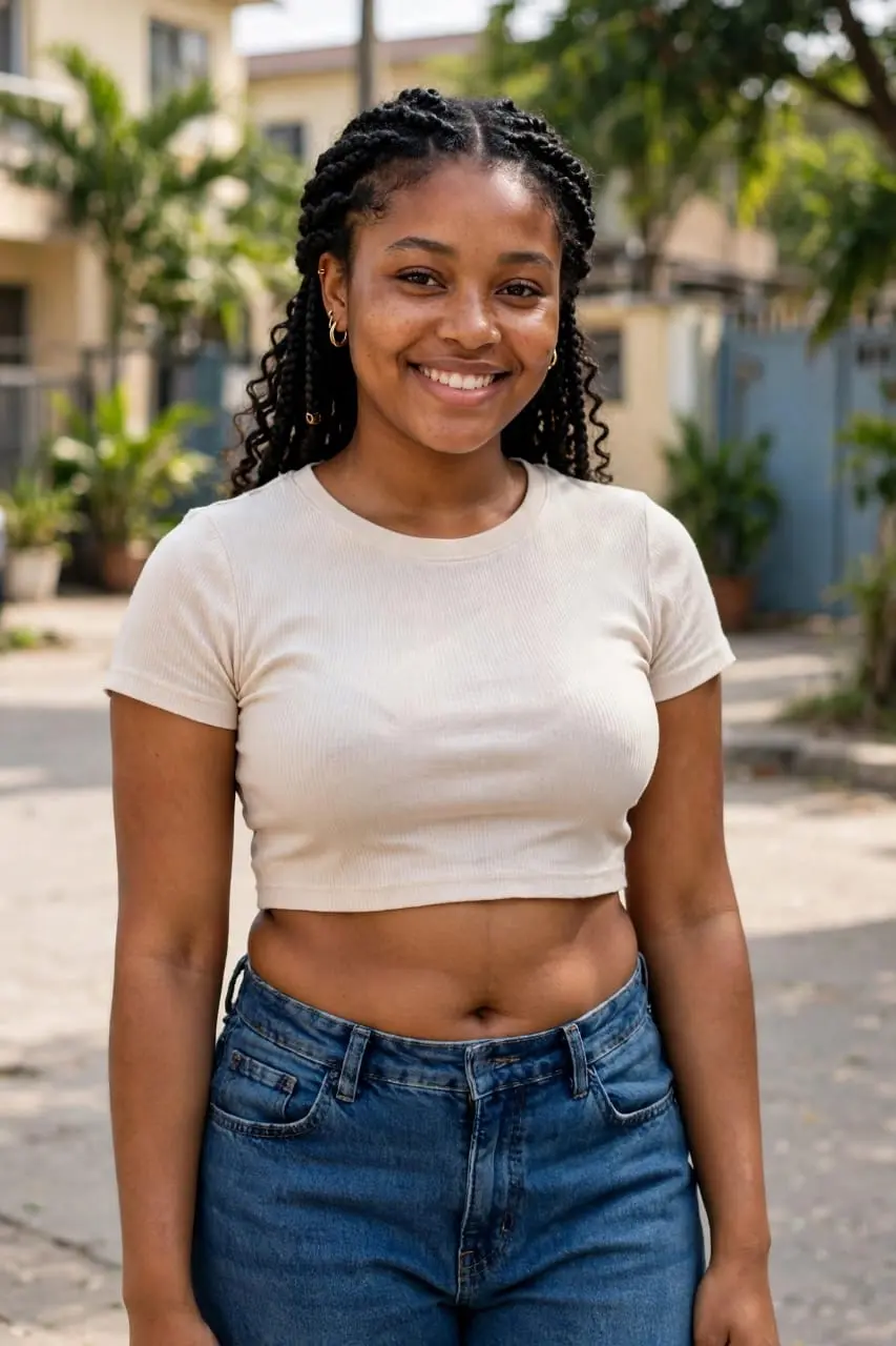 Would have loved to marry this beautiful lady created by my AI but she's got big Tommy,
Na because...