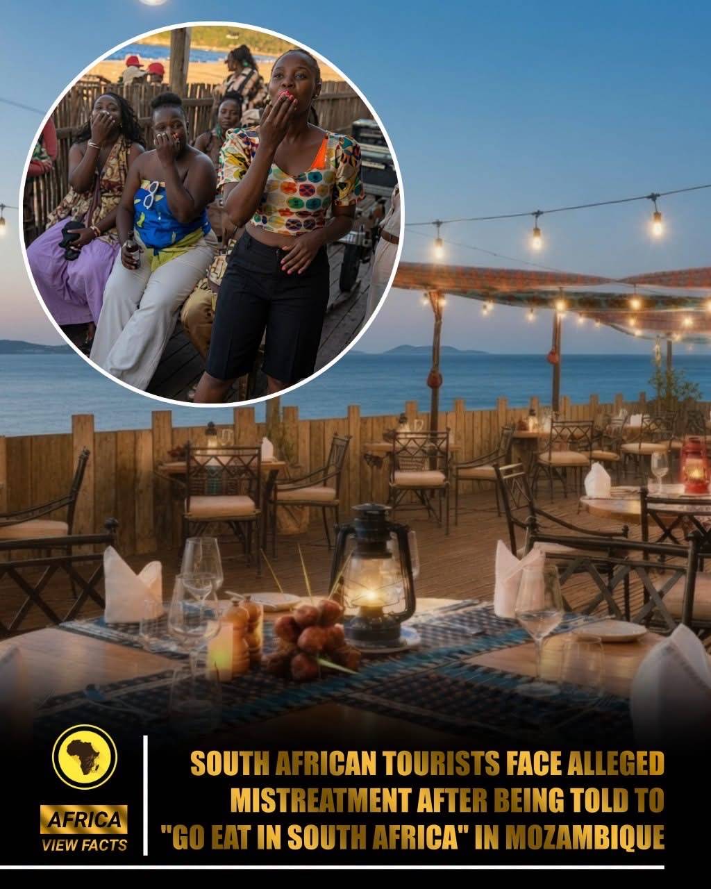 South African πΏπ¦ tourists were confronted and told to leave a restaurant in Mozambique π²πΏ, according...