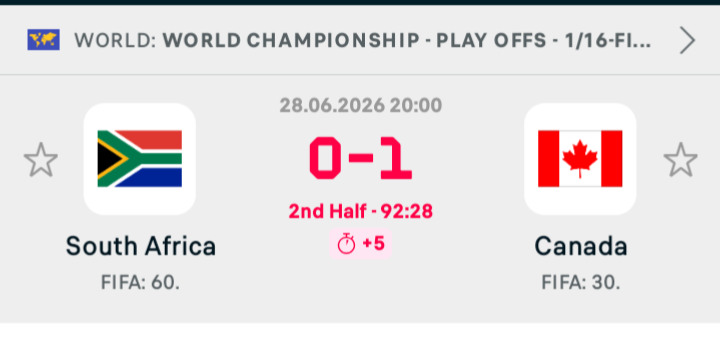 I thought RSA were holding on to the draw
π€£ I knew they won't make it to the next play off round
We...