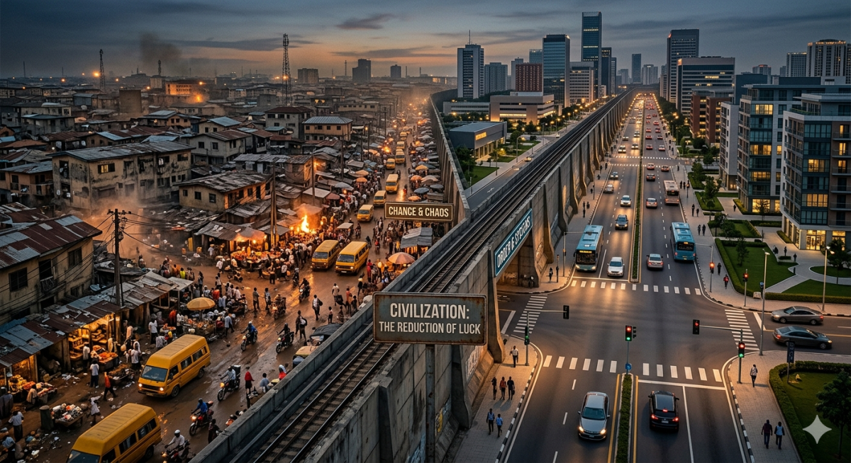 Serious countries reduce luck
A serious country is one where your life depends less on luck.
Less...