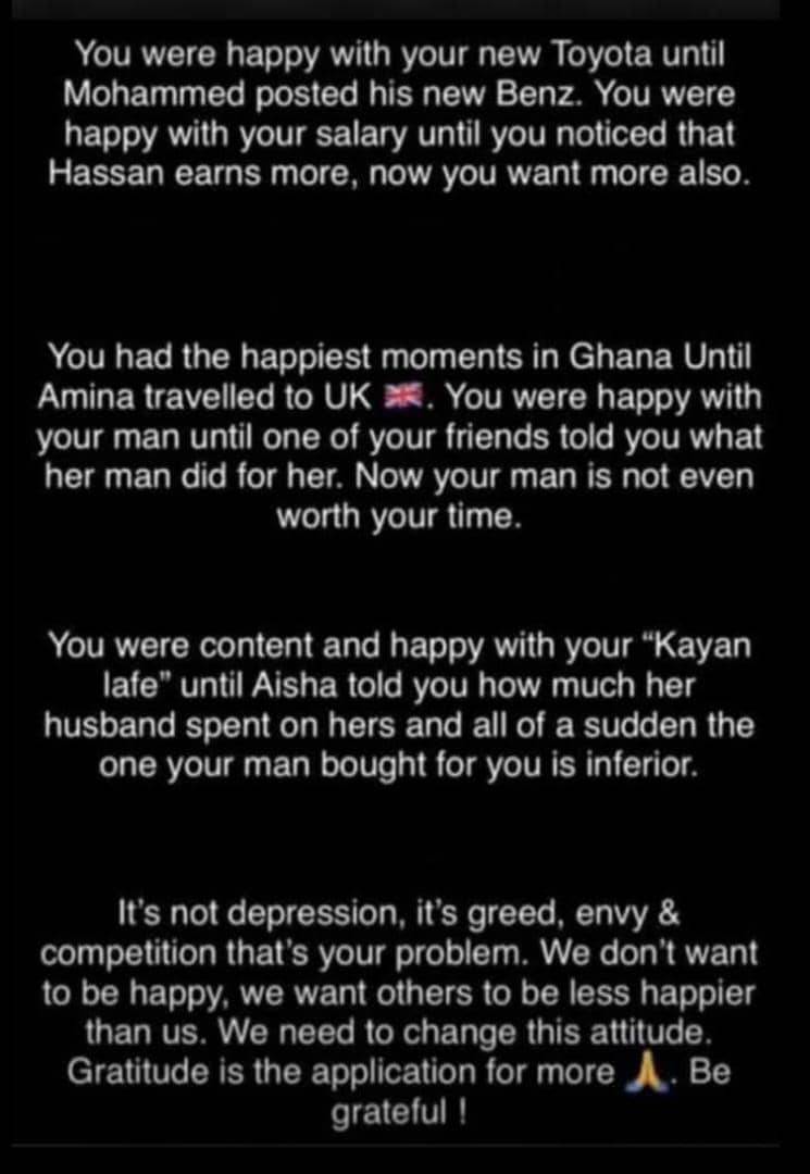 Contentment is one of the easiest ways to overcome distractions.