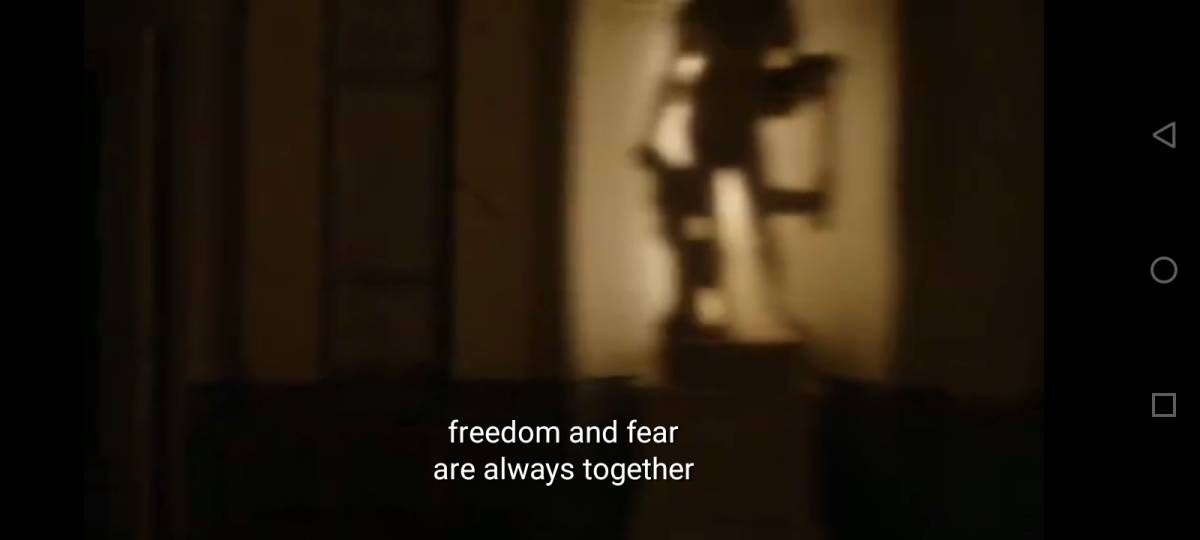 What human failed to understand is that freedom itself is a threat to whom withhold it against your...