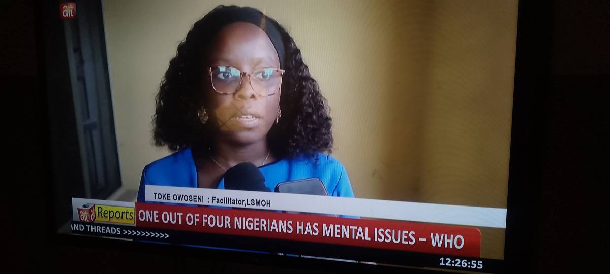 That 1 out of 4 Nigerians have a mental issue. By WHO. This is too loud