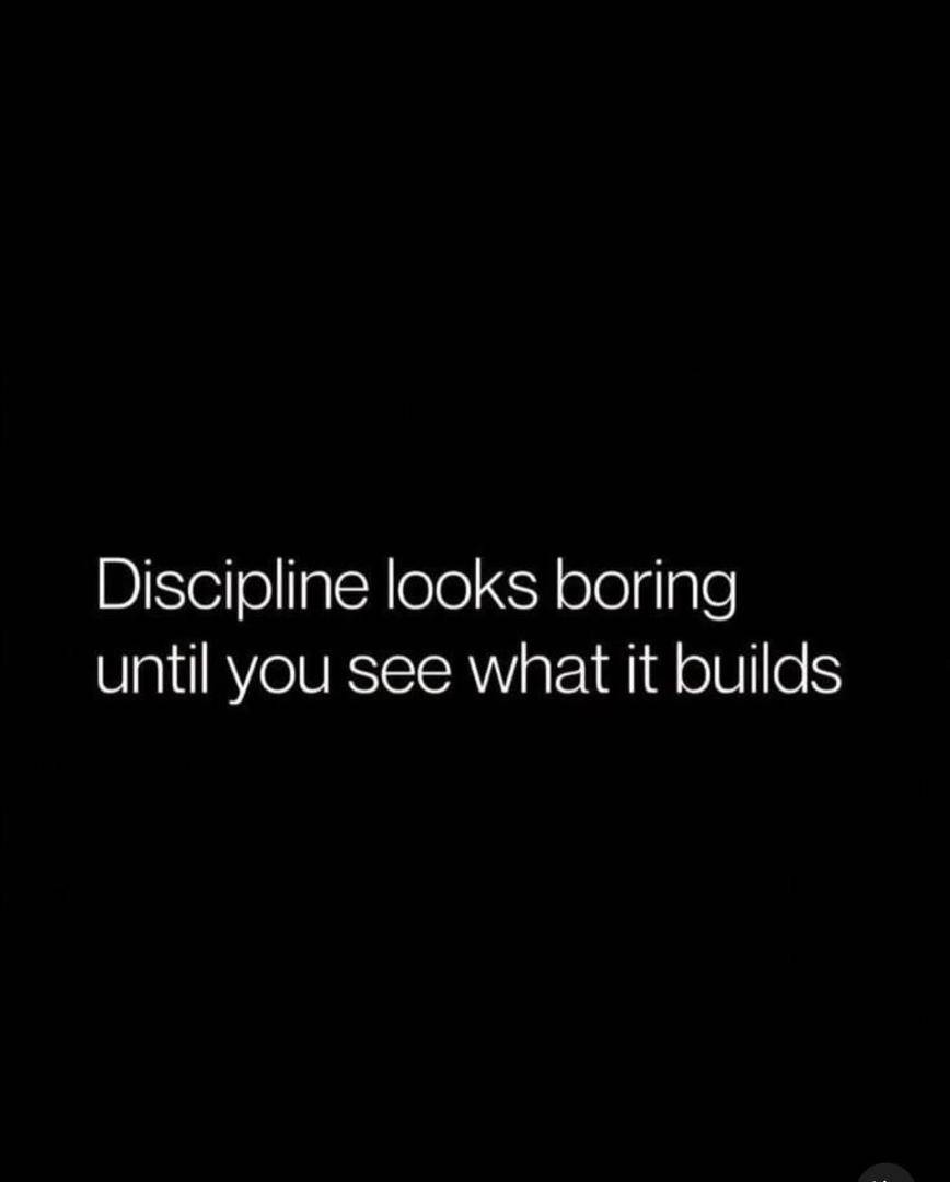The process is not always smooth but the end result of Discipline is always worth the wait.