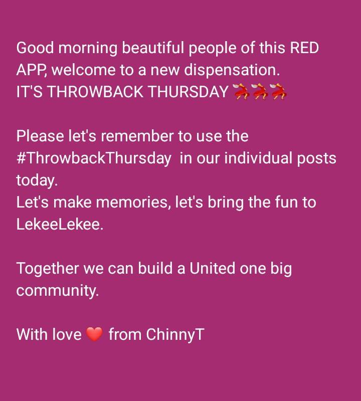 #ThrowbackThursday