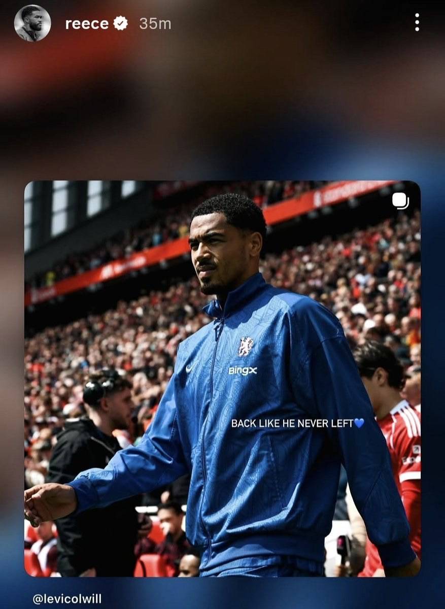๐ต Reece James on Levi Colwill:
"Back like he never left ๐"
#CFC | #Chelsea | #LIVCHE
๐ฒ @CFC_C...
