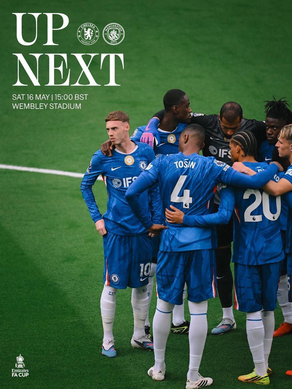 Up next: The FA Cup final! ๐
#CFC | #Chelsea | #EmiratesFACup
๐ฒ @CFC_ChelseaFC