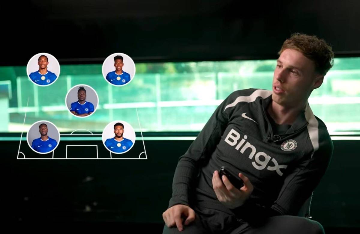 🗣️ Cole Palmer names his Chelsea's 5-a-side team:
"My 5-a-side team would be Tosin, Reece, Lavia, b...