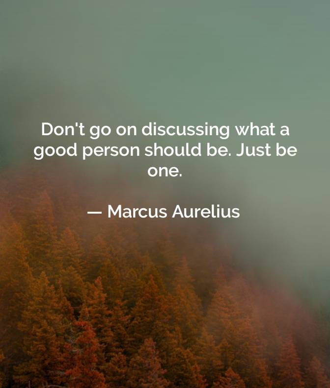 BE THE GOOD PERSON.......