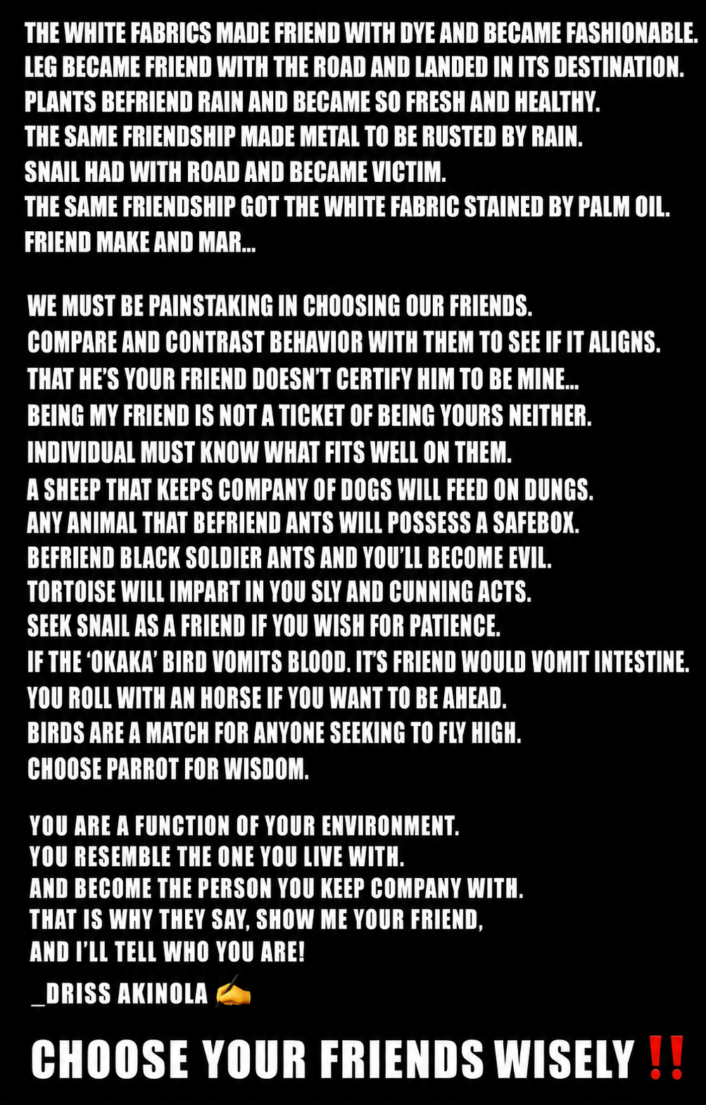 A WEEKEND OF REFLECTION, READ THIS 👇👇.....