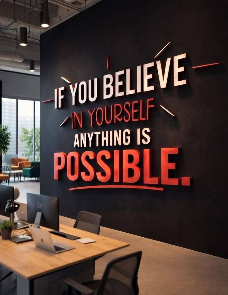 Anything is possible when you believe in yourself..... Do you think this is true π¬π€