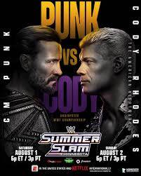 Who likes wrestling WWE like me.!!!
It's going down Cmpunk Vs Cody
Summerslam