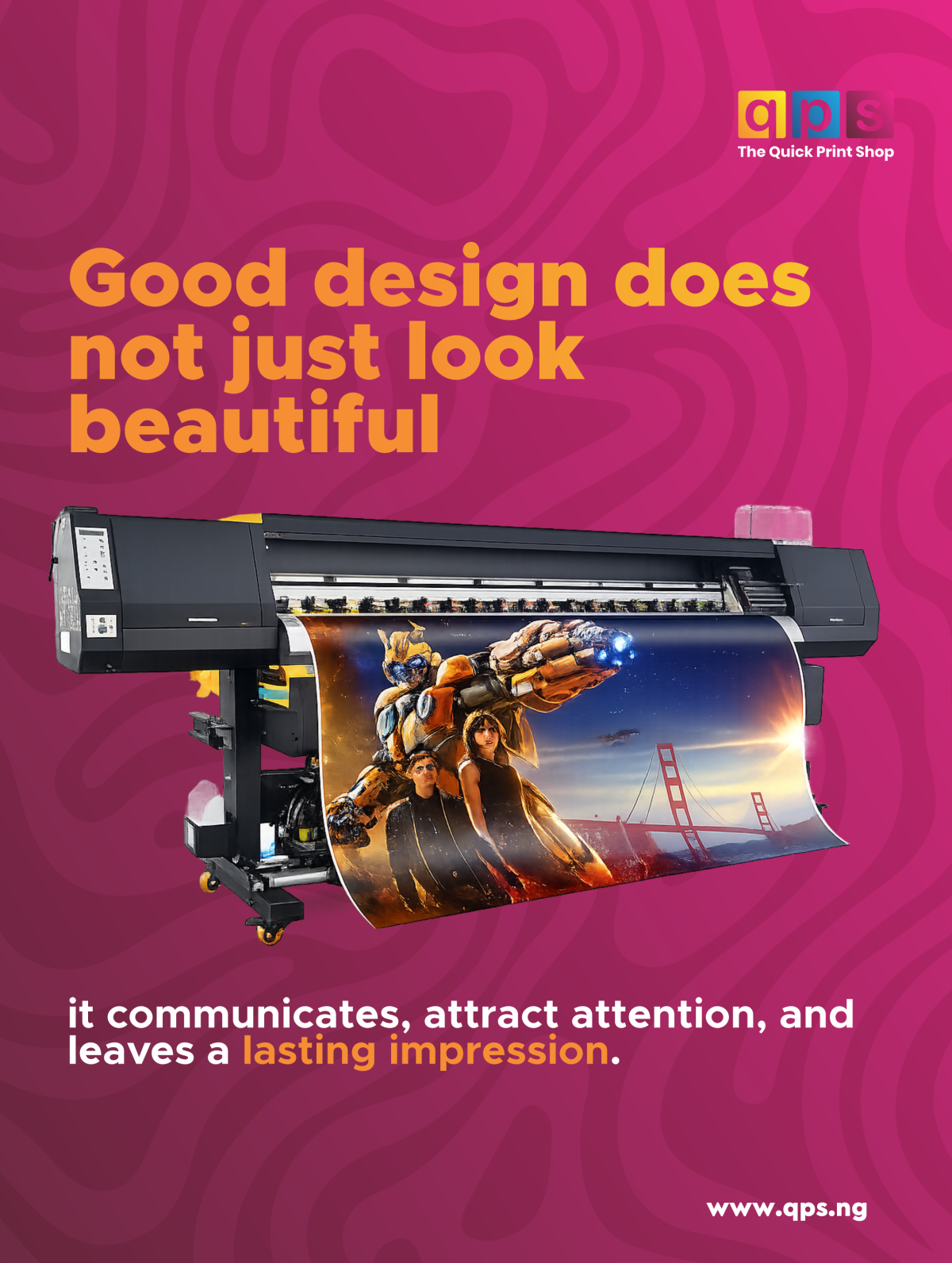 Good design does not just look beautiful, it communicates, attract attention, and leaves a lasting i...
