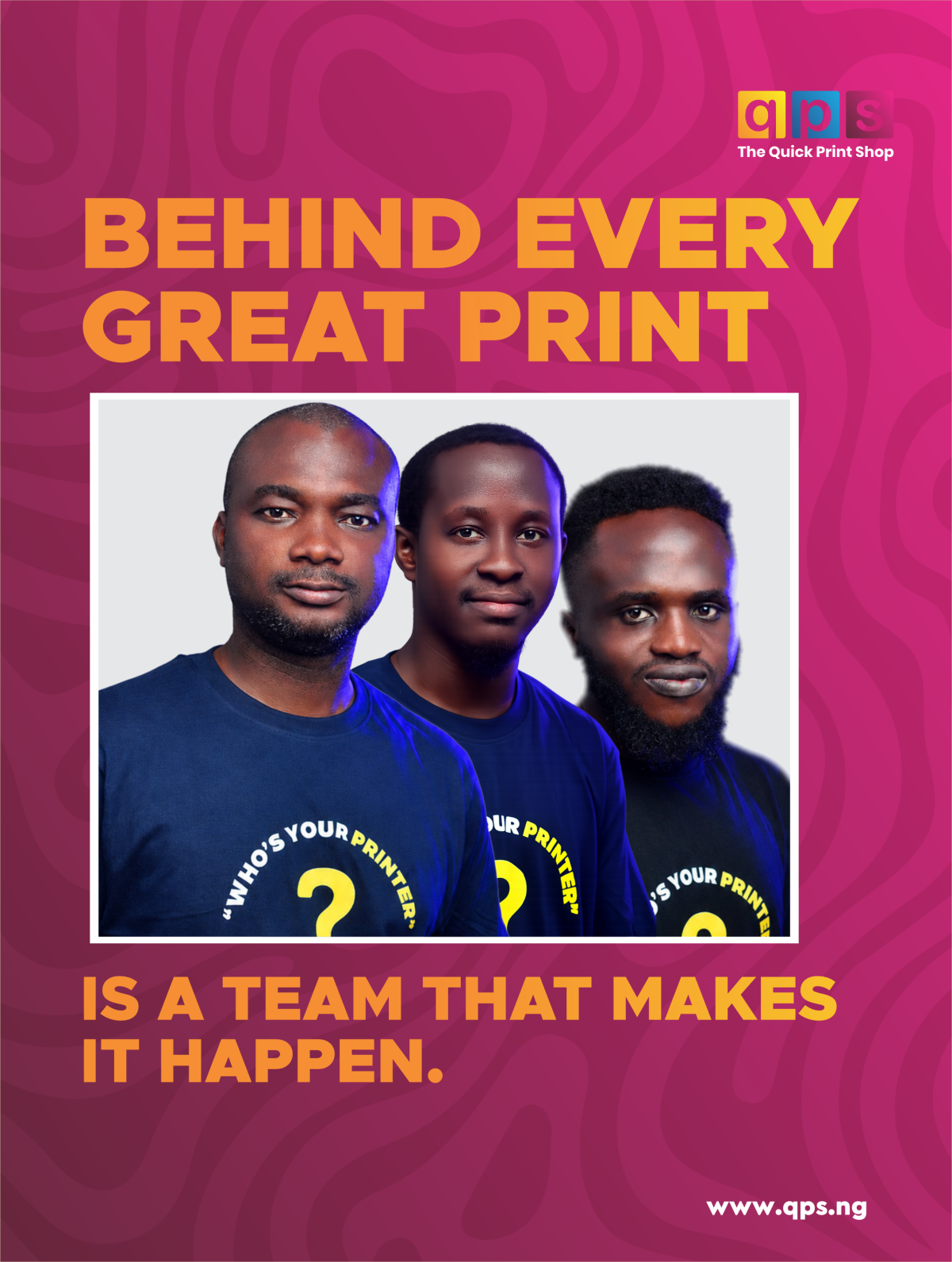 Behind every great print is a team that makes it happen. From creative ideas to production and deliv...