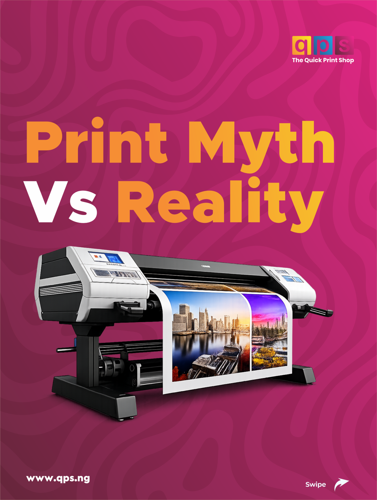 Myth: Print is outdated. Reality: Print still creates lasting brand impact. Myth: High quality print...