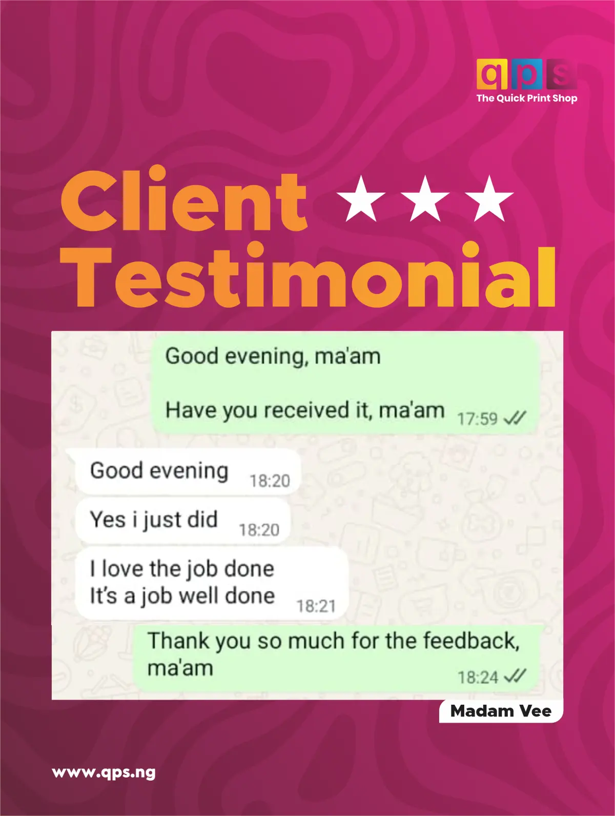 Trusted by our clients,loved for our quality. Your satisfaction is our best testimonial.
For enquiri...