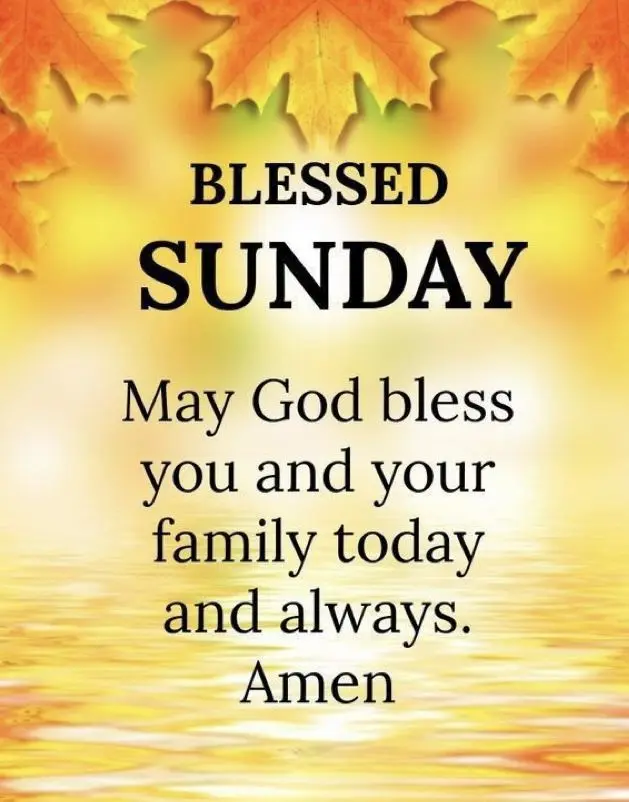 Pls make sure you attend church today, have a miraclerious Sunday.
