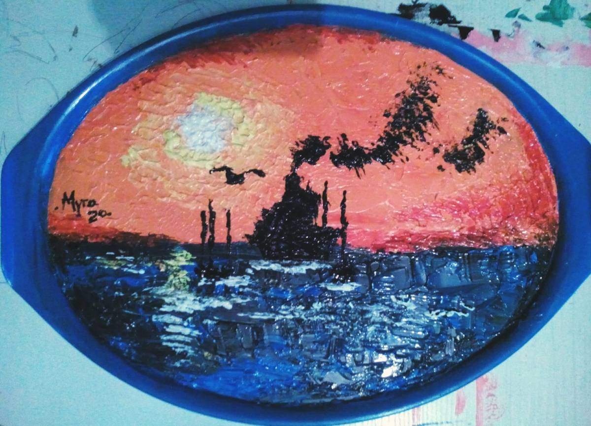 Acrylic on Ceramic Tray.
Art by Myro Ozah.
#art #acrylic #painting #africanartist #nigerianartist #...