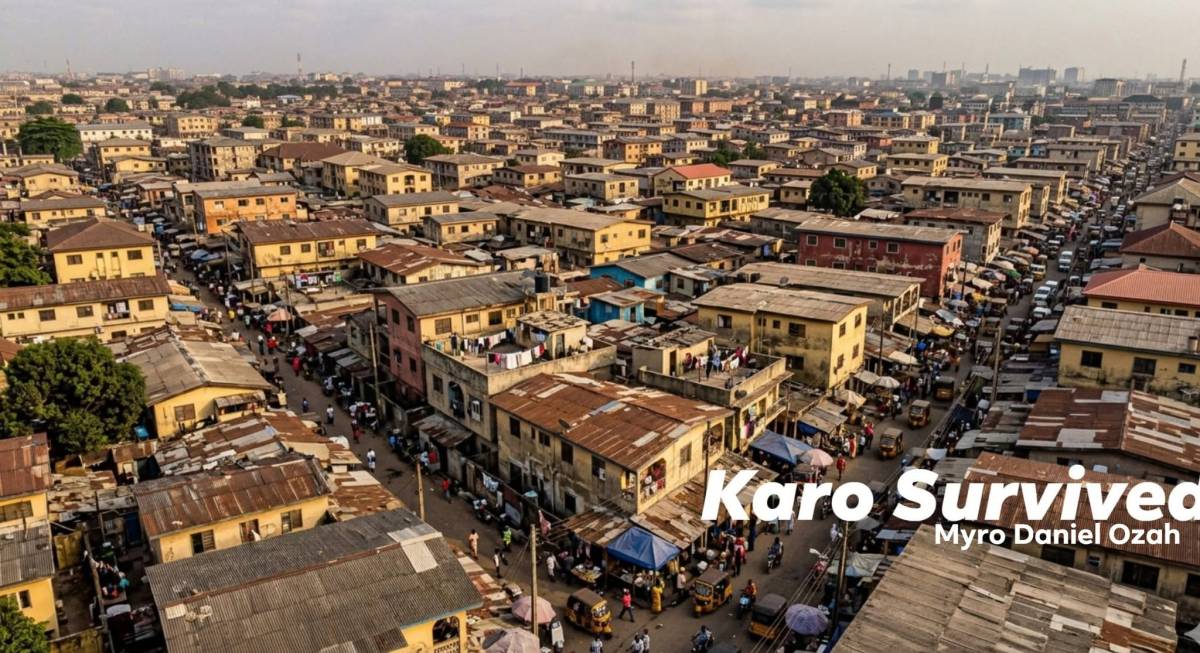 ‘Karo! Karo! You no wan comot? Abi na your intestine wan fall out? You don dey there for thirty minu...