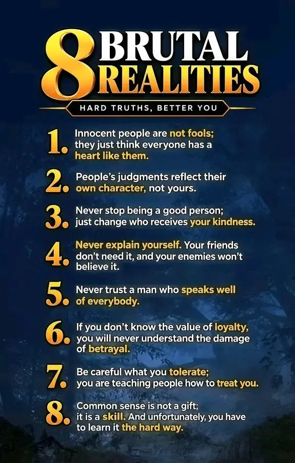 8 brutal realities