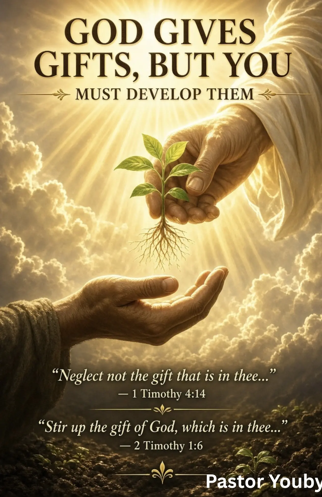 God gives the gift… but you have to develop it.
“Neglect not the gift that is in thee…”
— 1 Timothy...