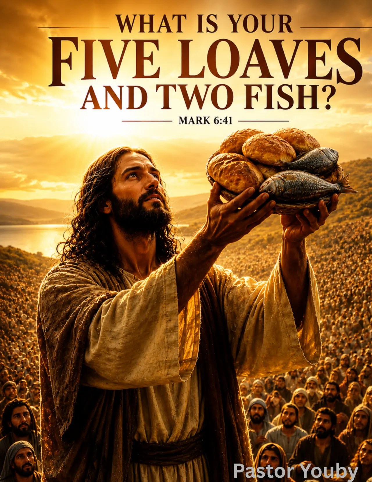 What is your five loaves and two fish?
Mark 6:41
“And when he had taken the five loaves and the two...