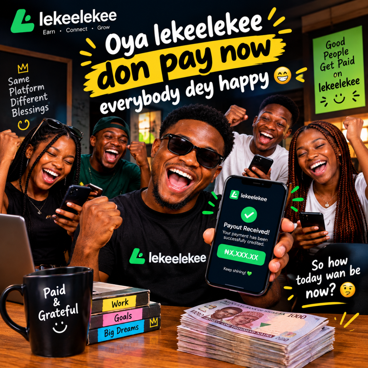 Lekeekelekee don pay! πΈπ Oya, everybody don dey smile like NEPA bring light! ππ₯
But if this kin...