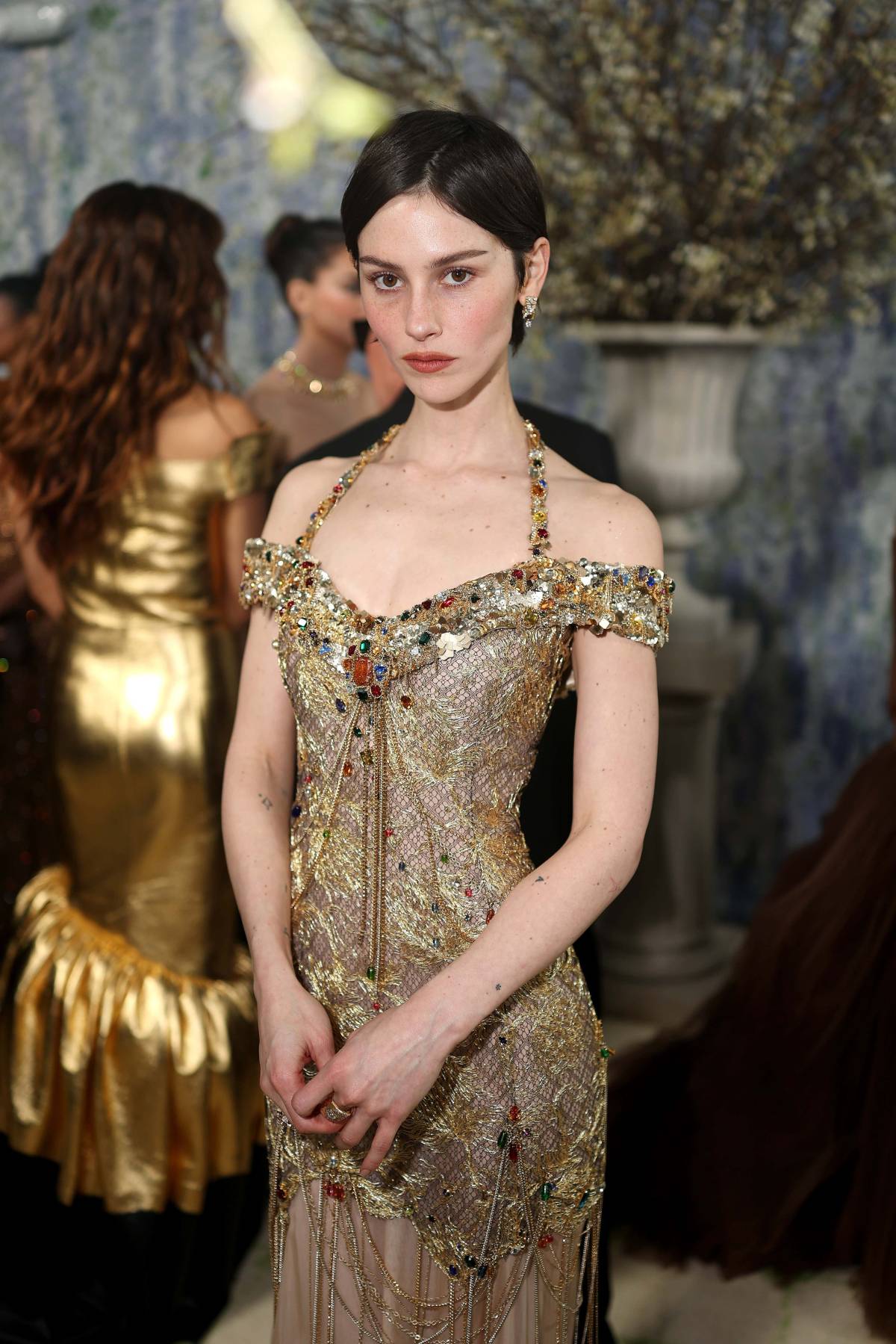 Singer Gracie Abrams and actress Hunter Schafer wore looks inspired by the work of artist Gustav Kli...
