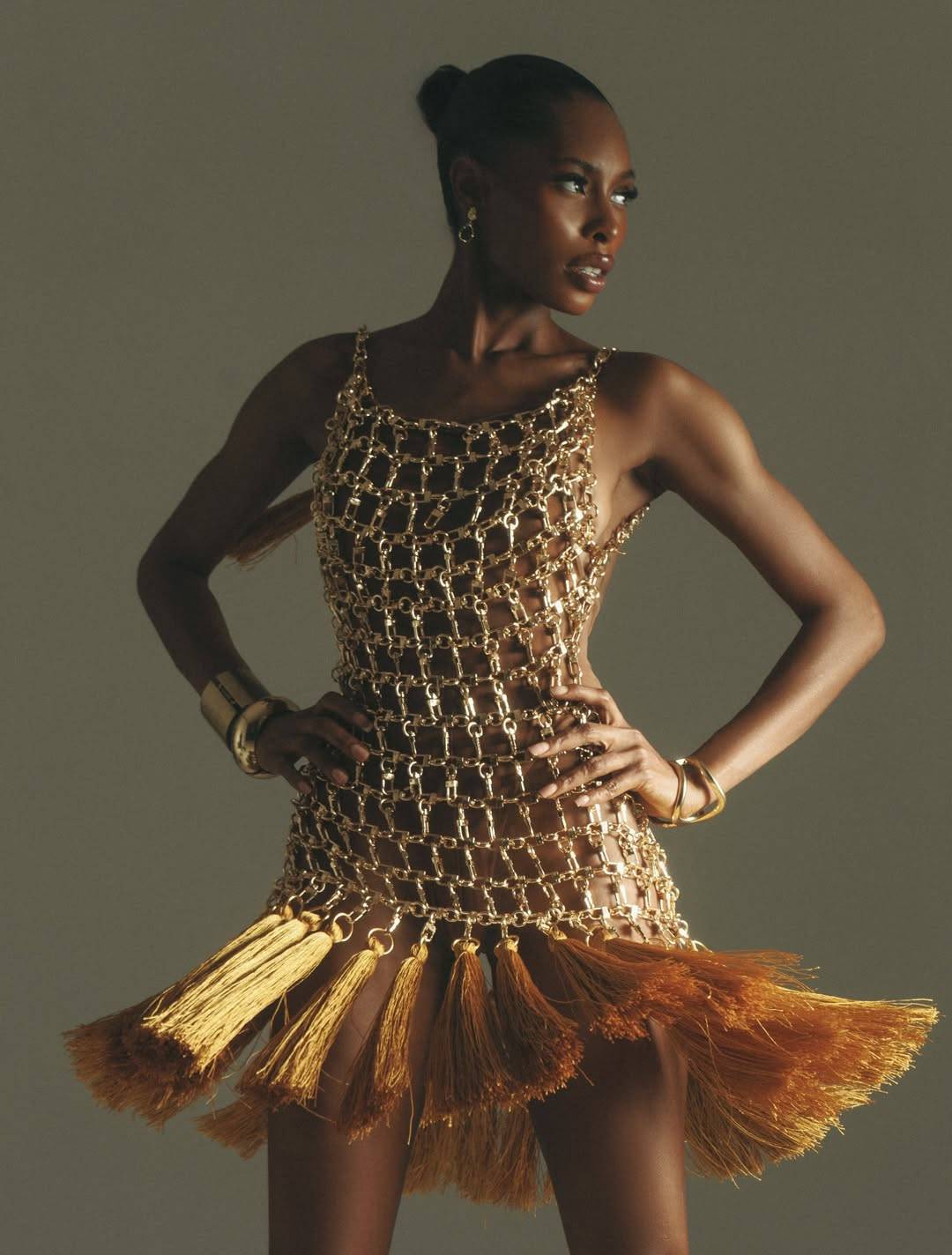 ๐ Nigerian model Aduke Bey wearing Patrique Ophori.
Photography by Lateef Salvador, styled by Vch...