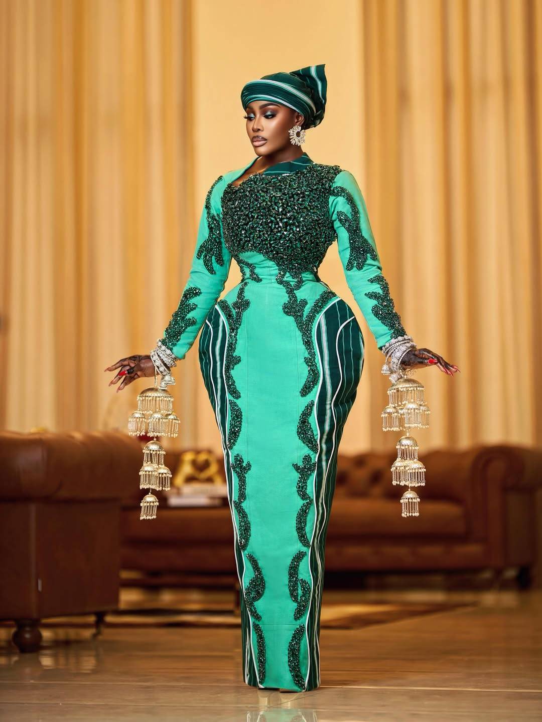 Ghanaian model, actress, and film producer Nana Akua Addo marked her Eid celebration with a stunning...