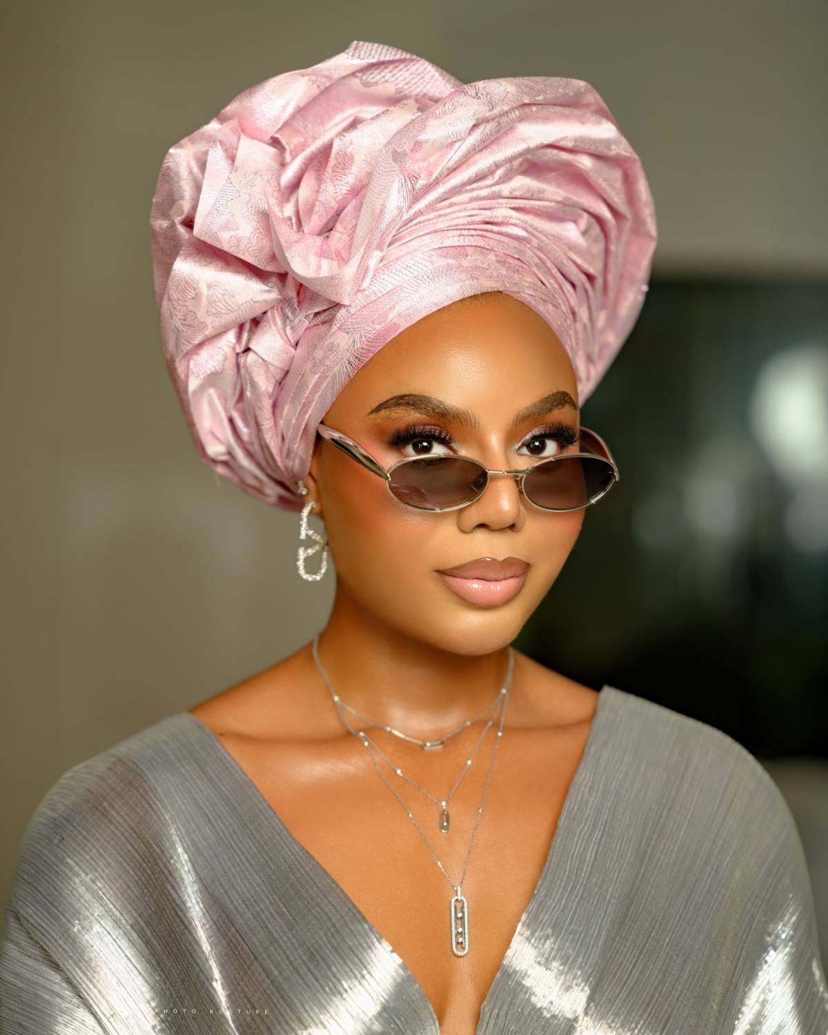 Nollywood star Nancy Isime share her stunning outfit for a wedding, designed by Nigerian brand Piill...