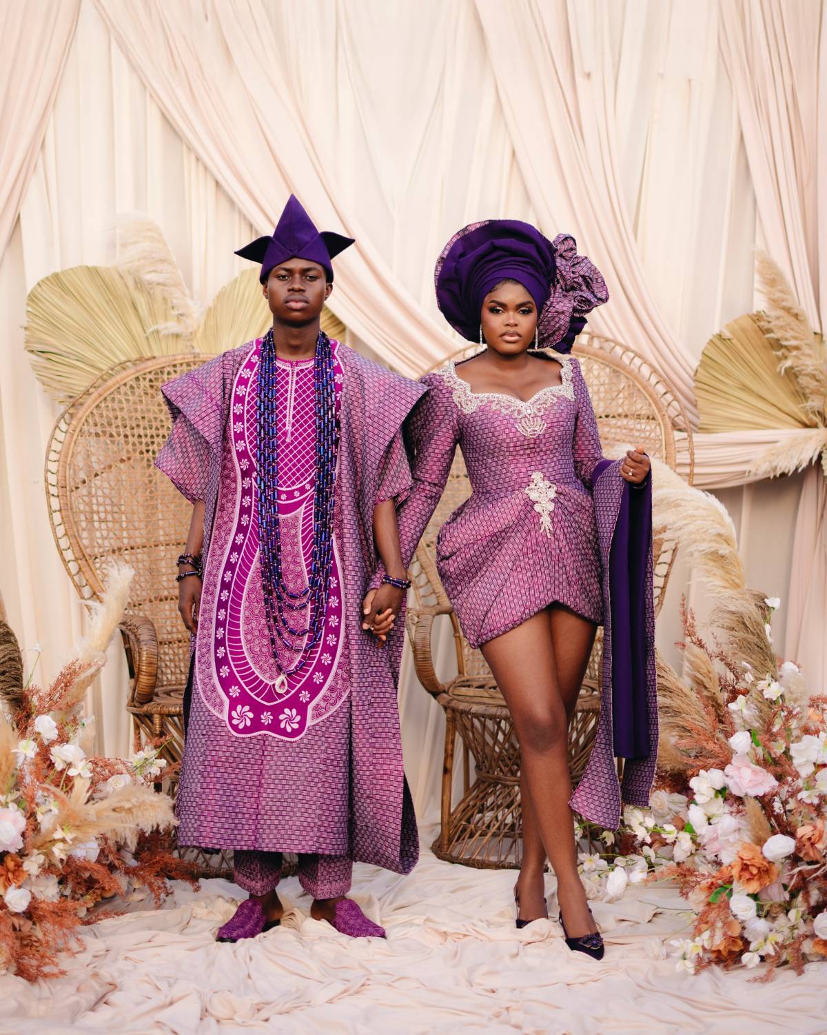 Nigerian TikTok creators Peller and Jarvis got legally married on a civil wedding in Lagos. Followin...